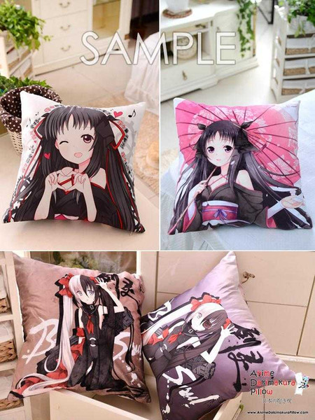 New Free! 40x40cm Square Anime Dakimakura Waifu Throw Pillow Cover GZFONG101 Anime Dakimakura Pillow Shop